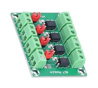aqxreight Voltage Control Adapter Module 4 Road 817 Optocoupler Anti Interference Photoelectric Isolation Module Down of or Output The Can Voltage of The The Hat Potential 4 Channel