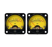 aqxreight VU Meter 2 Pcs Power Amplifier Portable DB Meter High VU With Warm Yellow Backlight Sound With Driver Board You to At the With S Panel MeterVU MeterAnalog