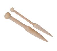aqxreight Weaving Sticks for Knitting and Weaving 4 Pack Wood Tools for Sweater, Scarf, Tapestry Crafting Lightweight, & Anti Slip Needles
