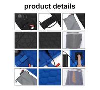 aqxreight Winter Heating Mat USB Heating Sleeping Mat Camping Warming Mattress Temperature Adjustable Warm Tent Sleeping Foldable Pad Cold Dense and Scratch Fabric Quickly (Blue)