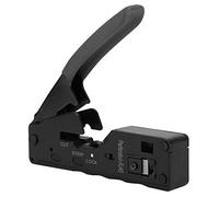 aqxreight Wire Crimper Stripper Cutter Crimping Tool for CAT-5 CAT-6-7Blue Mode -5-7 CRI CrimperWire StripperCable CutterCable Stripping PlierCable Crimping Tools (Black)