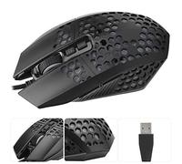 aqxreight Wired Gaming Mouse Hollow Out Colorful Light Mouse for Desktop Computer Notebook 8000DPIBlack Gear Be the to Which 8000dpi Can 1600dpi Which the to Is and Wired MouseMouseGaming (Black)