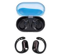 aqxreight Wireless Headphones with Ergonomic Earhook Design for All-Day Comfort, Luminous Night Light Feature, Studio-Quality Sound and Ambient Awareness for Workouts, Commuting and Study (Blue)