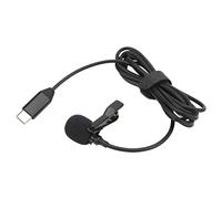 aqxreight Wireless Lavalier Microphone ?34dB Metal Lapel Mic for ONE R Type C Smartphone 1.5M Easier Show Free Lifestyle Front Accurate to Design Closer Stable Source Clamp/Holder Picking