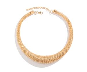 aqxreight Women Snake Chain Necklace Geometric Jewelry Shiny Hook Eye Clasp Adjustable Snake Chain Collar for Party 01 Gold 5764 One Size Is Enough Contour Compliment Array This a (One Size)