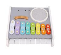 aqxreight Wooden Music Percussion Toy Educational Musical Instrument Toy with Hand Eye Coordination for Toddlers Brain Development a Wooden Music Percussion ToyWooden Musical Toddler