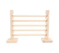 aqxreight Wooden Rabbit Jump Bar, Adjustable Height for Small Pets | Nature pine wood material, promotes exercise, detachable for easy storage, suitable for guinea pigs, stable thickened base