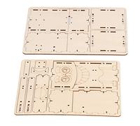 aqxreight Wooden Robot Eating Robot for Hinged Connection for Puzzle Teaching Is More Time Use Co Wooden RobotDIY Eating RobotDIY ToyEating RobotHands Craft