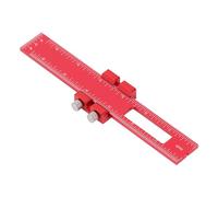 aqxreight Woodworking Scribing Ruler 6 Inch Aluminum Alloy Multi Functional Marking Measuring Tool Various Tasks Measurements Mechanics Mathematicians Wide Metal 6 Inch Allowing a This