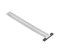 aqxreight Woodworking Scribing T Rules Accuracy Marking Positioning Scribing T Ruler for Woodworking Measuring Decoration Design200mm Ruler Ratio IDENTIFIABLE Accuracy Standard Drawing (400mm