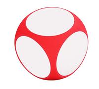 aqxreight Write On Wipe Off Dice for Teaching Math and Spelling Games, Reusable Dry Erase Cubes with Vibrant Colors, Educational Classroom Learning Tool for Kids (Red)