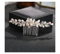 Aqxyedc Freshwater Pearls Hair Comb Elegant Hair Accessories For Women Pearl Hair Decoration Wedding Accessories wanglan