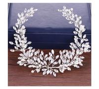 Aqxyedc Pearl Rhinestone Headbands For Women Bride Hair Accessories Wedding Headband With Pearl Crystal Hairband Wedding Hair Jewelry wanglan