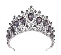 Aqxyedc VNJUGF Baroque Bridal Crown Headdress Rhinestone Headband Princess Hair Accessories Wedding Dress Accessories Queen's Crown wanglan(37 EU)