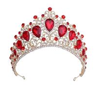 Aqxyedc VNJUGF Baroque Bridal Crown Headdress Rhinestone Headband Princess Hair Accessories Wedding Dress Accessories Queen's Crown wanglan(3)