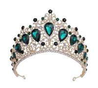 Aqxyedc VNJUGF Baroque Bridal Crown Headdress Rhinestone Headband Princess Hair Accessories Wedding Dress Accessories Queen's Crown wanglan(35 EU)