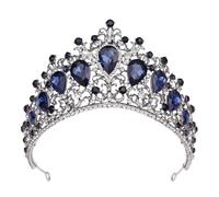 Aqxyedc VNJUGF Baroque Bridal Crown Headdress Rhinestone Headband Princess Hair Accessories Wedding Dress Accessories Queen's Crown wanglan(38 EU)