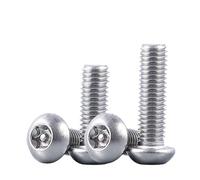 Aqxyhjk 10pcs/lot M8 A2-70 Stainless Steel Torx Button Head Tamper Proof Security Screws(25mm x10pcs)