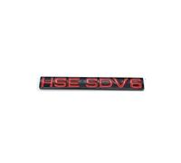 Aqxyju 3D ABS Letters HSE SDV6 Edition Emblem Compatible with Car Trunk Badge Logo Sticker Chrome Silver Black Red Personalized car stickers(Glossy black Red)