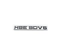 Aqxyju 3D ABS Letters HSE SDV6 Edition Emblem Compatible with Car Trunk Badge Logo Sticker Chrome Silver Black Red Personalized car stickers(Matte Silver)