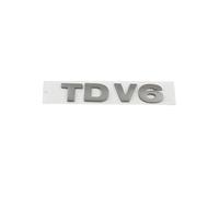 Aqxyju Car 3D ABS TDV6 TDV8 Trunk Logo Badge Emblem Decals Sticker Personalized car stickers(TDV6 gray)
