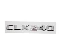 Aqxyju Car Rear Trunk Letters Emblem Tail Box Badge Sticker Compatible with CLK55 CLK63 CLK200 CLK230 CLK240 CLK280 CLK320 CLK Class Personalized car stickers(CLK240-Silver)