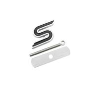 Aqxyju Generic 3D Metal S Front Grille Chrome Emblem Badge Car Stickers Decals Compatible with Fiesta Ecosport Everest Car Styling Personalized car stickers(Black grille)