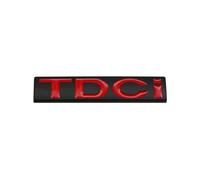 Aqxyju Generic 3D Metal TDCI Letters Car Rear Trunk Emblem Badge Sticker Decals Compatible with Explorer Transit Accessories Personalized car stickers(Black Red)