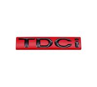 Aqxyju Generic 3D Metal TDCI Letters Car Rear Trunk Emblem Badge Sticker Decals Compatible with Explorer Transit Accessories Personalized car stickers(Red Black)