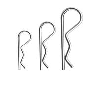 Aqxylzx 10-100pcs M1 -M4 M5 M6 M7 Spring R Type Cotter Pin Retaining Clips Wave R-shaped Pin Clamp Hair Tractor Pin For Car (Size : 20pcs, Color : M2x50)