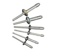 Aqxypas 10/50pcs. Structural Folding Blind Rivet Aluminium Sealed Waterproof Rivet Fold Type 5.2mm 6.4mm 7.5mm (Size : 50Pcs, Color : 6.4x20mm)