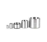 Aqxypas 1PCS Inner Diameter 15MM Outer Diameter 17 18 20 22 25mm High Strength Bearing Steel Bushing Wear-resistant Sleeve(ID15xOD25xL15MM)