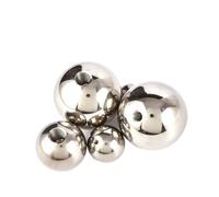 Aqxypas 1pcs M5 M6 Thread Half Hole Solid Stainless Steel Metric Thread Steel Ball Ø10 11 12 12.7 14 15~60mm Drilling Tapping Steel Ball (Size : 11mm x M6)