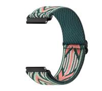 Aqxypas 20mm 22mm Elastic Nylon Strap For GTS 4/3/2/2e Mini Sport Band For Bip 6 5 3/u Pro/Balance/GTS/GTR 4-3-2 Straps(Green Arrow,22mm)