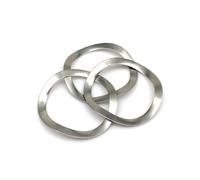 Aqxypas 25/50/100pcs M3 M4 M5 M6 M8 M10 M12 M14 M16 To M25 304 Stainless Steel Bearing Shafts Three Wave Crest Type Spring Washer Gasket(50pcs M8x13x0.3mm)