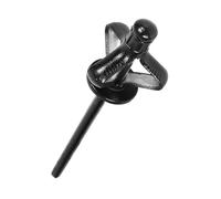 Aqxypas 50Pcs Full Black Painted Aluminum Tri-Fold Exploding Pop Rivets Large Flange Blub Blind Rivet Car Interior Air Conditioner(4X16-12MM)