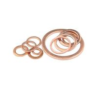 Aqxypas Copper Flat Washer M6 Seal Gasket Inner Diameter 6mm Sealing Ring Thin Sheet T3 Red Copper Washer(6x9x0.5 (100pcs))