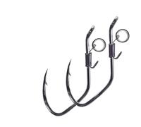 Aqxypas Fishing Hooks 10-15pcs Catfish Hook Live Shrimp Lure Magnetic Hooker Circle Saltwater Bass(10pcs 3-0)