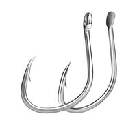 Aqxypas Jigging Hooks Saltwater Hook Fishing Assist Hook SLOW PITCH Heavy Duty Sea Fishing Hook Big Game Hook(Spade (Size5-0),25Pcs Bulk)