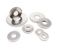 Aqxypas M2.5 M3 M3.5 M4 M5 M6 M8 M10 M12 M14 M16 GB96 A2-70 304 Stainless Steel Large Size Oversize Big Wider Flat Washer Plain Gasket(1pc M16)