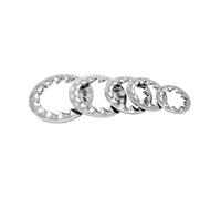 Aqxypas M2 M2.5 M3 M4 M5 M6 M8 M10 M12 M14 - M24 GB861.2 DIN6798J A2-70 304 Stainless Steel Internal Toothed Serrated Lock Washer Gasket(5pcs M24)