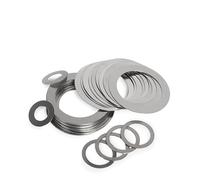 Aqxypas M3-M15 Shim Stainless Steel Ultra Thin Adjusting Flat Washer High Precision Axle Bearing Spacer Gasket Thick 0.1 0.2 0.3 0.5 1.0(M6x8xThick (50pcs),0.3mm Thick)