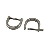 Aqxypas Metal Detachable Open Screw D Ring Buckle Shackle Clasp For Leather Craft Bag Strap Belt Handle Shoulder Webbing 10mm-38mm(Inner diameter-38mm)