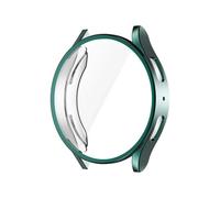 Aqxypas Protector Case For Galaxy Watch 7 4 5 6 40mm 44mm Cover Coverage Silicone TPU Bumper Screen Protection Full Accessories(Green,Galaxy Watch 7 40mm)