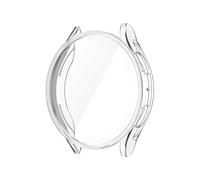 Aqxypas Protector Case For Galaxy Watch 7 4 5 6 40mm 44mm Cover Coverage Silicone TPU Bumper Screen Protection Full Accessories(Transparent,Galaxy Watch 7 40mm)