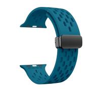 Aqxypas Silicone Strap For Watch Band 49mm 45mm 44mm 42mm 40mm 41mm 38mm Bracelet Correa Series 9 8 SE 7 6 5 4 3 Ultra 2(Rock Blue,38 40 41 mm)