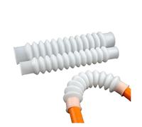 AQXYQAZZ 1PC I.D 20~110mm Silicone Corrugated Pipes Rubber Hose Expansion and Bending Water Tube PVC Flexible Connection Threaded Pipe(20mm)
