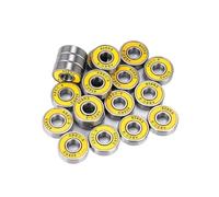 AQXYWAZQ ABEC-7/ABEC-9 608 Skateboard Roller Steel Sealed Ball Bearings 8x22x7mm Durable Skateboards Bearings Scooter Accessories(Yellow A 1pc)