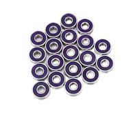 AQXYWAZQ ABEC-7/ABEC-9 608 Skateboard Roller Steel Sealed Ball Bearings 8x22x7mm Durable Skateboards Bearings Scooter Accessories(Purple A 1pc)