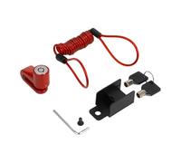 AQXYWAZQ Anti-theft Lock Brake Disk Rotor Safety Motorcycle Lock for M365 Pro 1S Electric Scooter Disc Brake Wheel Lock(Red)